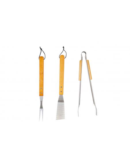 Lot 3 accessoires en acier - 44 cm Somagic barbecue Accessoires barbecue et plancha