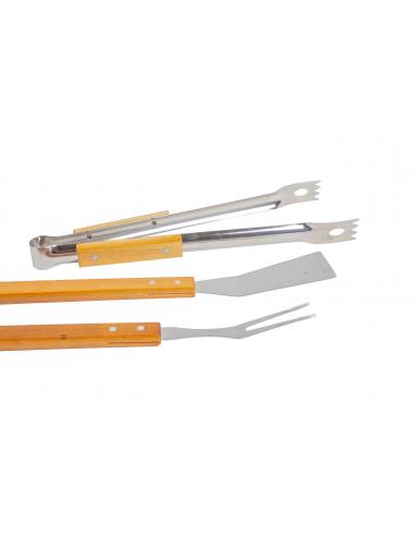 Lot 3 accessoires en acier - 44 cm Somagic barbecue Accessoires barbecue et plancha