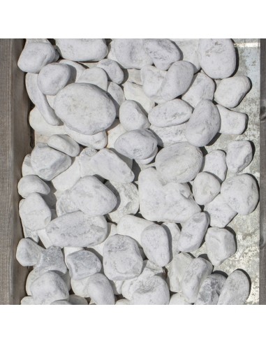 Galets de marbre blanc de Carrare 40/60 mm 25Kg Natur'Déco Gravier, gravillon et galet