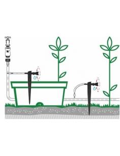 Goutte à Goutte de Ligne Réglable Delta Drip 6l/h sur Piquet x10 GF Goutte à goutte 2