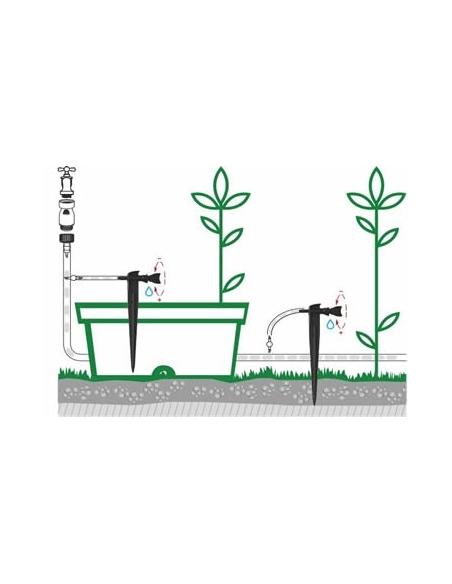 Goutte à Goutte de Ligne Réglable Delta Drip 6l/h sur Piquet x10 GF Goutte à goutte