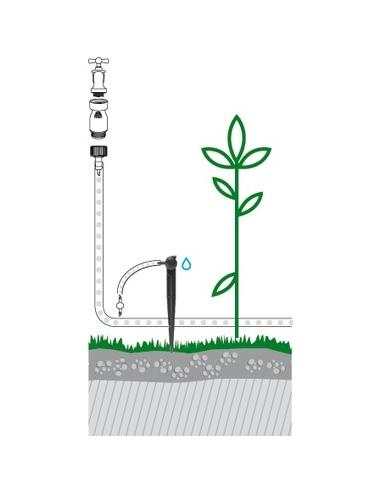 Goutte à goutte Fin de Ligne Auto-Compensant 4l/h sur Piquet x 3 GF Goutte à goutte