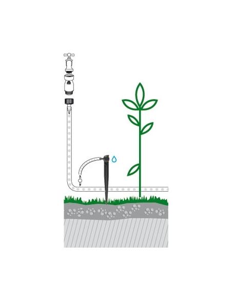 Goutte à goutte Fin de Ligne Auto-Compensant 4l/h sur Piquet x 3 GF Goutte à goutte