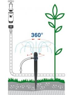 Micro Asperseur à Autocompensation Fin de Ligne Maxima 360° sur Piquet GF Goutte à goutte 2