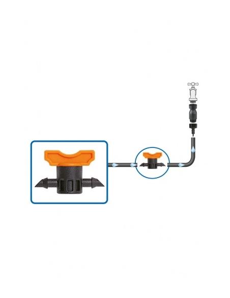 Robinet de Ligne pour Tuyau Ø4x6mm GF Goutte à goutte