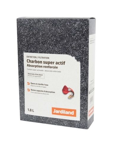 Charbon Super Actif Jardiland 1,8L Jardiland Masse et mousse de filtration