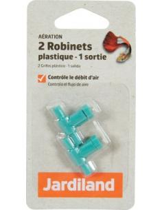 Robinet plastique 1 sortie x2 Jardiland Accessoires et aération