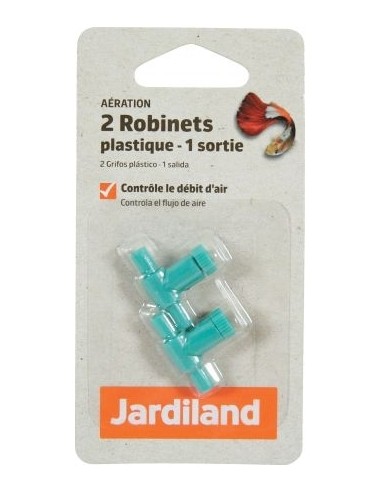 Robinet plastique 1 sortie x2 Jardiland Accessoires et aération