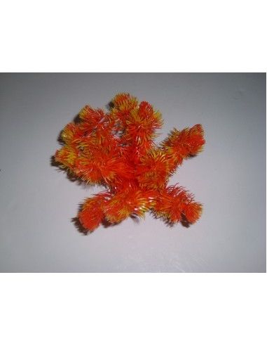 Algue boule colorée orange Labeo Plante artificielle pour aquarium