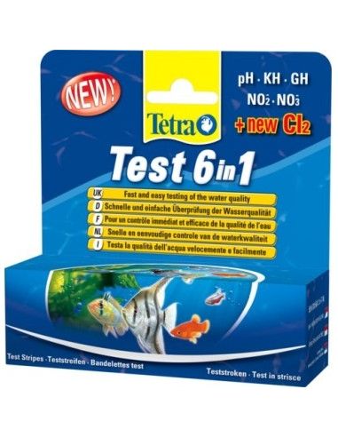 Bandes Test Aquariophilie 6 en 1 - TETRA Tetra Soin des poissons