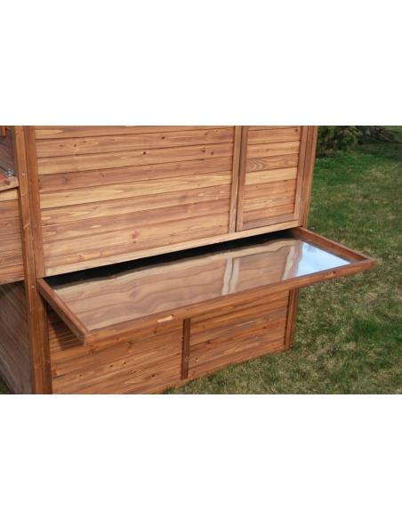 Poulailler Large Square L.277 x l.188 x H.180 cm Lifland Poulailler