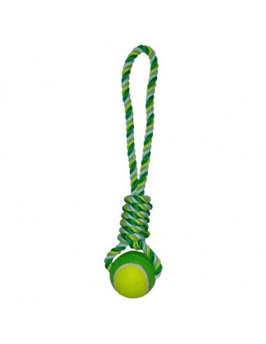 Jouet traction balle de tennis bicolore Anka Corde et jeux d'exercice