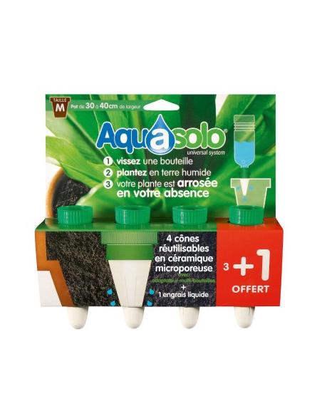 Aquasolo Médium Pack 3+1 Cones Aquasolo Pistolet et lance d'arrosage