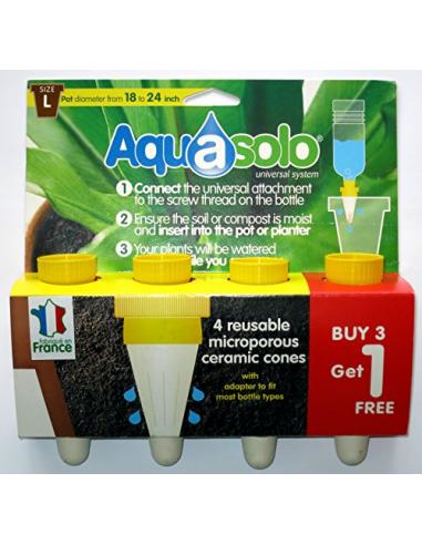 Aquasolo Large Pack 3+1 Cones Aquasolo Pistolet et lance d'arrosage