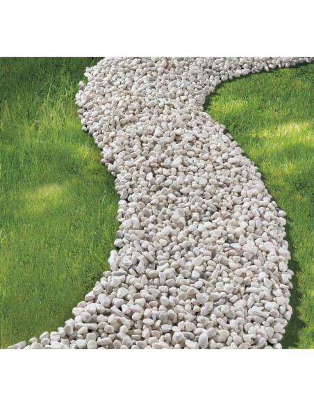 Galets de marbre blanc roulés 15/25 mm 25Kg  Gravier, gravillon et galet